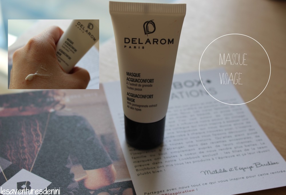 Masque Acquaconfort Delarom- Prix (50ML): 26€